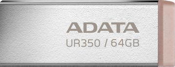 USB-флеш-накопитель Adata UR350 64 ГБ USB3.2 Gen2, коричневый металлик USB-флеш-накопитель Adata UR350 64 ГБ USB3.2 Gen2, коричневый металлик