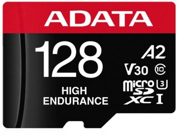 Карта памяти microSD Adata высокой емкости 128 ГБ UHS1 U3 V30 A2 100/85 МБ/с + адаптер Карта памяти microSD Adata высокой емкости 128 ГБ UHS1 U3 V30 A2 100/85 МБ/с + адаптер