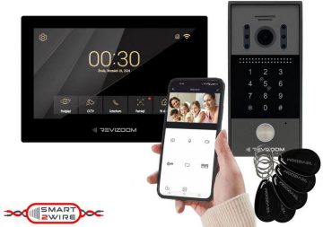 Видеодомофоны REVIZOOM RM-T273HD BLACK/RC-212HD-CK1Видеодомофоны REVIZOOM RM-T273HD BLACK/RC-212HD-CK1