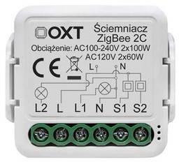 Мини-диммерный модуль OXT для 2 цепей ZigBee TUYAМини-диммерный модуль OXT для 2 цепей ZigBee TUYA
