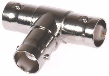 T-veida savienotājs 3 x BNC ligzda