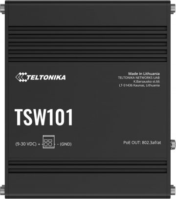 Teltonika TSW101 pramoninis PoE+ komutatorius (TSW101000000)Teltonika TSW101 pramoninis PoE+ komutatorius (TSW101000000)