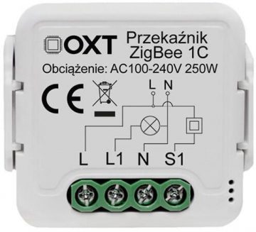 OXT mini releja modulis 1 ķēdes ZigBee TUYAOXT mini releja modulis 1 ķēdes ZigBee TUYA