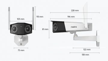 Reolink DUO 2 uzlādējama IP kamera LTE 6MPx