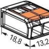 Универсальный быстроразъемный соединитель ЛИНИЯ/ПРОВОД 2x 0,2-4 мм2 WAGO 221-412 (упаковка 100 шт.)