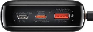 Powerbank Baseus Qpow digitālais displejs PPQD060201 20000mAh 20W PD QC USB-A USB-C + Lightning kabelis