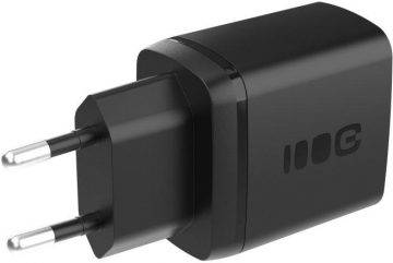 Зарядное устройство Greencell PowerSource Duo30 30 Вт переменного тока, 1 порт USB-C, 1 порт USB-A, PD 3.0 QC 4.0+, черное Зарядное устройство Greencell PowerSource Duo30 30 Вт переменного тока, 1 порт USB-C, 1 порт USB-A, PD 3.0 QC 4.0+, черное