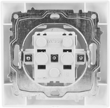 Одна заземленная розетка VCX LC 13 белая