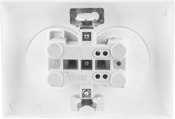 Двойная розетка с заземлением VCX LC 16 Белая