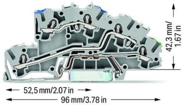 Соединитель WAGO 3-уровневый для рейки 4мм2 N/L/PE серый 2003-7646 TOPJOBS 50 шт. Соединитель WAGO 3-уровневый для рейки 4мм2 N/L/PE серый 2003-7646 TOPJOBS 50 шт.