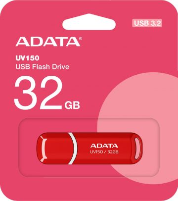 Флеш-память Adata UV150 32 ГБ USB3.2, красная