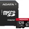 Высоконадежная карта памяти microSD Adata 128 ГБ UHS1 U3 V30 A2 100/85 МБ/с + адаптер