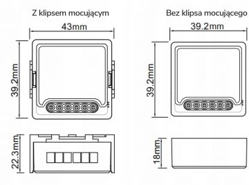 OXT modulis ar sensoru ZigBee TUYA garāžas durvju motoram OXT modulis ar sensoru ZigBee TUYA garāžas durvju motoram