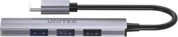 Unitek H1208B keskmezgla USB-C adapterid 1 * USB-A 5 Gbps, 3 * USB-A 2.0 Unitek H1208B keskmezgla USB-C adapterid 1 * USB-A 5 Gbps, 3 * USB-A 2.0