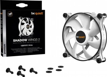Тихо! Белый вентилятор Shadow Wings 2 120 мм