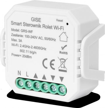 GISE Smart WiFi Roller Blinds Controller GEN 2 | Tuya | GRS-WF GISE Smart WiFi Roller Blinds Controller GEN 2 | Tuya | GRS-WF