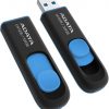 Adata UV128 32GB USB 3.2 Gen1 USB zibatmiņa, melna un zila Adata UV128 32GB USB 3.2 Gen1 USB zibatmiņa, melna un zila