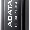 Adata Pendrive UR340 64GB USB3.2 Gen1 melns
