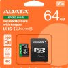 Adata MicroSD atmiņas karte Speed Plus 64GB UHS1 U3 V30 A2 160/140 MB/s