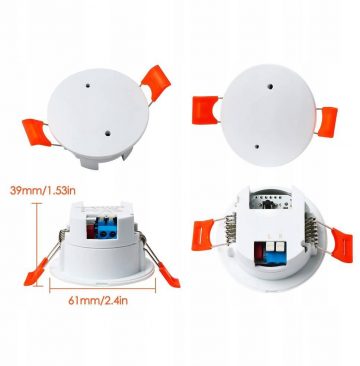 OXT spilgtuma klātbūtnes radara sensors 230V ZigBee TUYA OXT spilgtuma klātbūtnes radara sensors 230V ZigBee TUYA