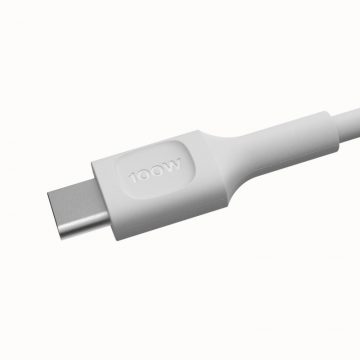 КАБЕЛЬ USB-C / USB-C Greencell PowerFlex 30 см PD 100 Вт белый силикон
