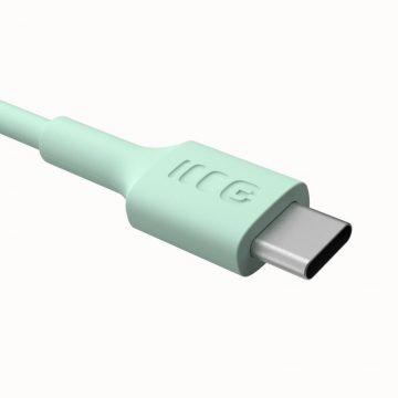 КАБЕЛЬ USB-C / USB-C Greencell PowerFlex 120 см PD 100 Вт зеленый силикон