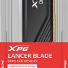 Adata XPG Lancer Blade DDR5 6000 32GB (2x16) CL30 melna Adata XPG Lancer Blade DDR5 6000 32GB (2x16) CL30 melna