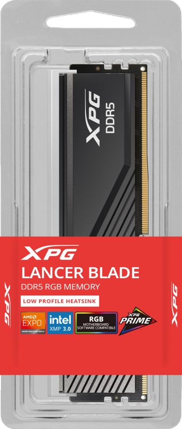 Adata XPG Lancer Blade DDR5 6000 32GB (2x16) CL30 melna Adata XPG Lancer Blade DDR5 6000 32GB (2x16) CL30 melna
