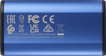 Внешний твердотельный накопитель Adata SE880 1 ТБ USB3.2A/C Gen2x2, синий