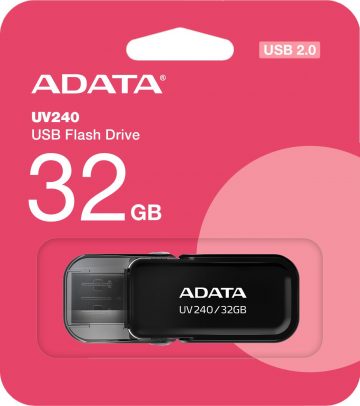 USB-флеш-накопитель Adata UV240 32 ГБ USB2.0, черный USB-флеш-накопитель Adata UV240 32 ГБ USB2.0, черный