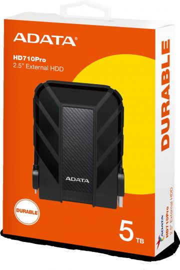 ADATA HD710 5TB 2,5 colio USB 3.1 išorinis kietasis diskas, juodas