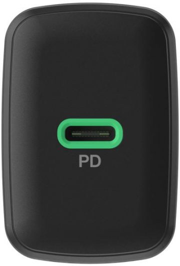 Greencell PowerSource Solo30 30W AC laadija 1xUSB-C PD 3.0 QC 4.0+ must