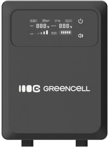 UPS nepertraukiamo maitinimo šaltinis Greencell PowerCore 1200VA 800W AVR 12VDC LCD