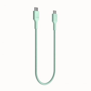 USB-C KABELIS / USB-C Greencell PowerStream 120cm PD 100W zaļš pinums