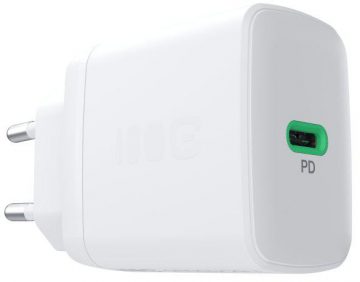 Greencell PowerSource Solo30 30W maiņstrāvas lādētājs 1xUSB-C PD 3.0 QC 4.0+ balts Greencell PowerSource Solo30 30W maiņstrāvas lādētājs 1xUSB-C PD 3.0 QC 4.0+ balts