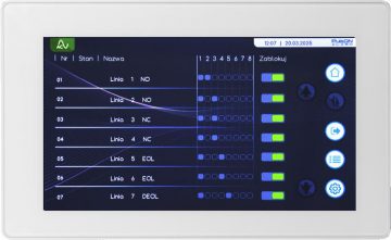 PulsON Alarm Touch BUS 7" manipulators