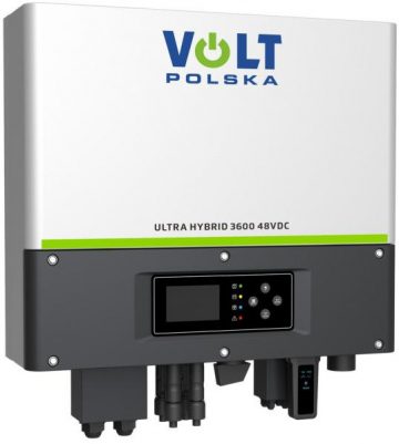 Volt Polska Ultra Hybrid 3600W/5400W 2x MPPT (120-500V) Wi-Fi гибридный солнечный инвертор Volt Polska Ultra Hybrid 3600W/5400W 2x MPPT (120-500V) Wi-Fi гибридный солнечный инвертор