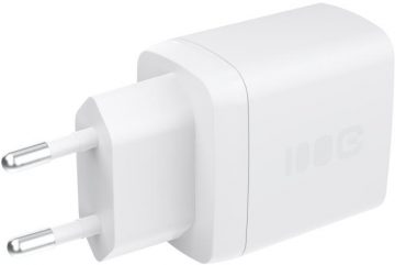 Зарядное устройство Greencell PowerSource Duo30 30 Вт переменного тока 1xUSB-C 1xUSB-A PD 3.0 QC 4.0+, белое