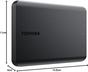 TOSHIBA CANVIO BASICS 2,5 tolline 2 TB väline kõvaketas USB 3.2 Gen 1 must