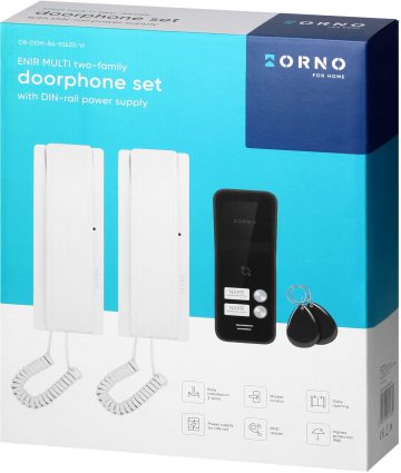 Domofons ORNO GOLD-DOM-BA-936ZD/W 2 vadu/2 saime Domofons ORNO GOLD-DOM-BA-936ZD/W 2 vadu/2 saime