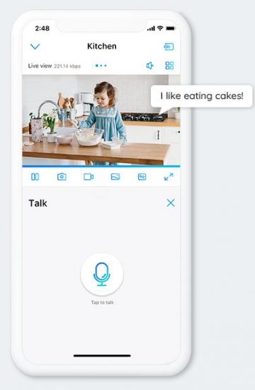 Reolink E340 IP kamera iekštelpām, rotējoša, 8MPx WiFi, balta
