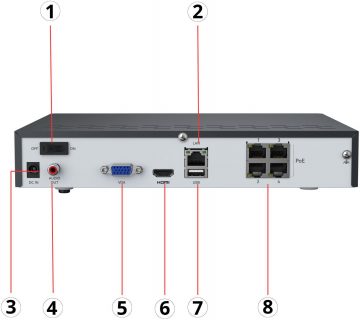Reolink NVS4 NHD 4 kanālu IP ierakstītājs Reolink NVS4 NHD 4 kanālu IP ierakstītājs