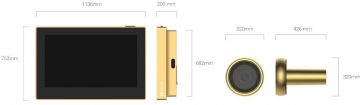 Умный видеодомофон Ezviz HP2, золотой (CS HP2)
