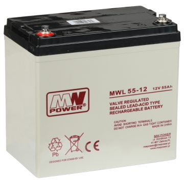 AKUMULATORS 12V/55AH-MWL MW POWERAKUMULATORS 12V/55AH-MWL MW POWER