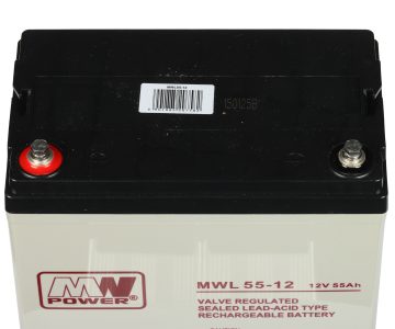 AKUMULATORS 12V/55AH-MWL MW POWER AKUMULATORS 12V/55AH-MWL MW POWER
