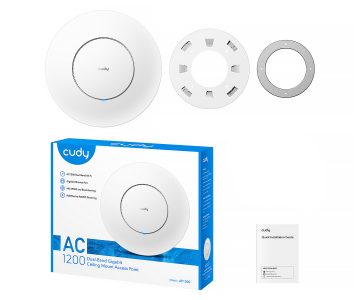 PIEKĻUVES PUNKTS AP1300_P Wi-Fi 5 2.4 GHz, 5 GHz 300 Mbps + 867 Mbps CUDY