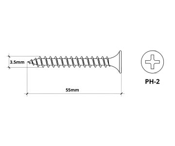 ВИНТЫ ДЛЯ ГИПСОКАРТОНА BGD-35055*P50 KLIMAS ВИНТЫ ДЛЯ ГИПСОКАРТОНА BGD-35055*P50 KLIMAS