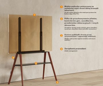 GRĪDAS MONITORA STIPRINĀJUMS BRATECK-FS36-46F-02 BRATECK