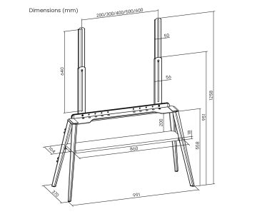 GRĪDAS MONITORA STIPRINĀJUMS BRATECK-FS36-46F-02 BRATECK