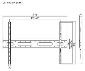 TELEVIZORA VAI MONITORA STIPRINĀJUMS BRATECK-KL31-46F BRATECK